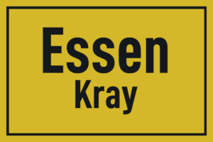 Ortstafel Kray