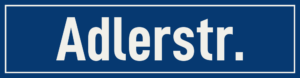 Straßenschild Adlerstraße