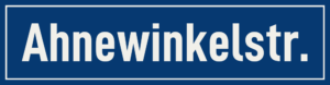Straßenschild Ahnewinkelstraße
