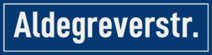 Straßenschild Aldegreverstraße