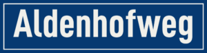 Straßenschild Aldenhofweg