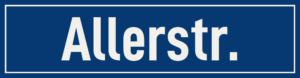 Straßenschild Allerstraße