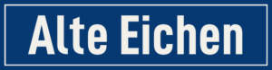 Straßenschild Alte Eichen
