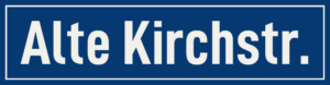 Straßenschild Alte Kirchstraße