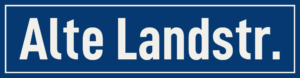 Straßenschild Alte Landstraße