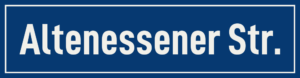 Straßenschild Altenessener Straße