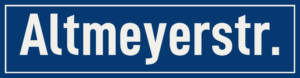 Straßenschild Altmeyerstraße