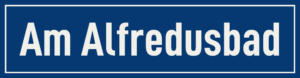Straßenschild Am Alfredusbad