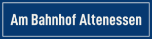 Straßenschild Am Bahnhof Altenessen