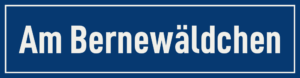 Straßenschild Am Bernewäldchen