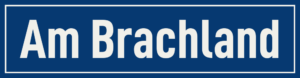 Straßenschild Am Brachland