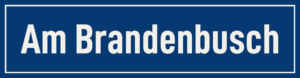 Straßenschild Am Brandenbusch