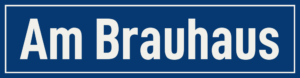 Straßenschild Am Brauhaus