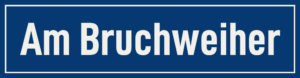 Straßenschild Am Bruchweiher