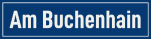 Straßenschild Am Buchenhain