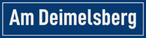 Straßenschild Am Deimelsberg