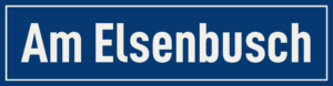 Straßenschild Am Elsenbusch