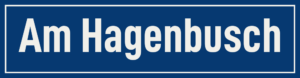 Straßenschild Am Hagenbusch
