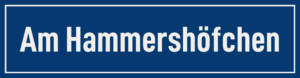 Straßenschild Am Hammershöfchen