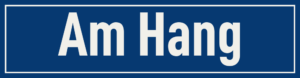 Straßenschild Am Hang