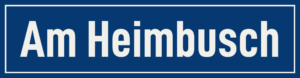 Straßenschild Am Heimbusch