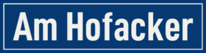 Straßenschild Am Hofacker