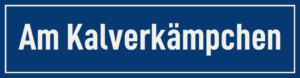 Straßenschild Am Kalverkämpchen