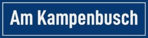 Straßenschild Am Kampenbusch