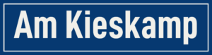 Straßenschild Am Kieskamp