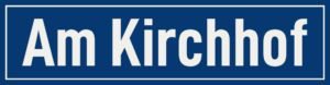 Straßenschild Am Kirchhof