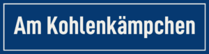 Straßenschild Am Kohlenkämpchen