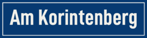 Straßenschild Am Korintenberg
