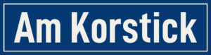 Straßenschild Am Korstick