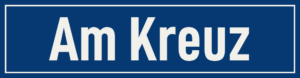 Straßenschild Am Kreuz