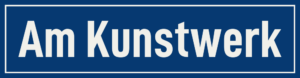 Straßenschild Am Kunstwerk