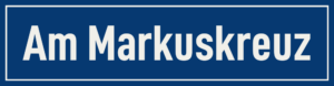 Straßenschild Am Markuskreuz