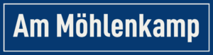 Straßenschild Am Möhlenkamp