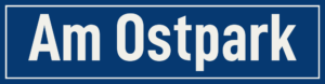 Straßenschild Am Ostpark