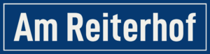 Straßenschild Am Reiterhof