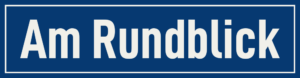 Straßenschild Am Rundblick