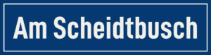Straßenschild Am Scheidtbusch