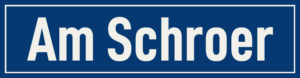 Straßenschild Am Schroer