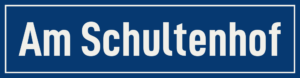 Straßenschild Am Schultenhof