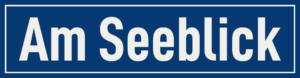 Straßenschild Am Seeblick