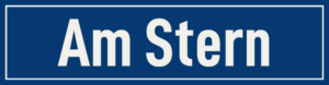 Straßenschild Am Stern