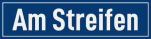 Straßenschild Am Streifen