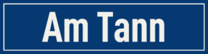 Straßenschild Am Tann