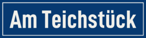 Straßenschild Am Teichstück