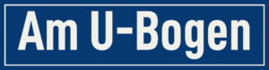 Straßenschild Am U-Bogen