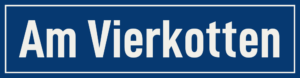 Straßenschild Am Vierkotten